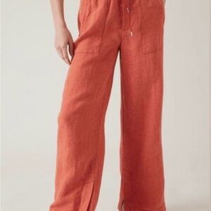 Women's Athleta Coral Linen Pants